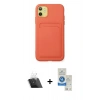 MARSİLYAN™- iPhone 11 Kılıf Vadi Çizgi Prime - Şeffaf Royal Nano Ekran Koruyucu + Kamera Lens Koruma Cam - SF