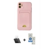 MARSİLYAN™- iPhone 11 Kılıf Vadi Çizgi Prime - Şeffaf Royal Nano Ekran Koruyucu + Kamera Lens Koruma Cam - SF