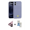MARSİLYAN™- iPhone 11 Kılıf Vadi Çizgi Prime - Şeffaf Royal Nano Ekran Koruyucu + Raze Metal Kamera Lens - SH