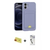MARSİLYAN™- iPhone 11 Kılıf Vadi Çizgi Prime - Şeffaf Uv Polymer Nano Ekran Koruyucu + Rainbow Kamera Lens Koruma Cam - KI
