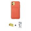 MARSİLYAN™- iPhone 11 Kılıf Vadi Çizgi Prime - Şeffaf Uv Polymer Nano Ekran Koruyucu + Rainbow Kamera Lens Koruma Cam - KI