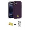 MARSİLYAN™- iPhone 11 Kılıf Vadi Çizgi Prime - Şeffaf Uv Polymer Nano Ekran Koruyucu + Rainbow Kamera Lens Koruma Cam - KI