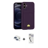 MARSİLYAN™- iPhone 11 Kılıf Vadi Çizgi Prime - Şeffaf Uv Polymer Nano Ekran Koruyucu + Pers Alüminyum Kamera Lens - LT