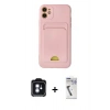 MARSİLYAN™- iPhone 11 Kılıf Vadi Çizgi Prime - Şeffaf Uv Polymer Nano Ekran Koruyucu + PVD Metal Kamera Lens - MI