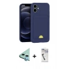 MARSİLYAN™- iPhone 11 Kılıf Vadi Çizgi Prime - Şeffaf Uv Polymer Nano Ekran Koruyucu + Raze Metal Kamera Lens - MI
