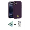 MARSİLYAN™- iPhone 11 Kılıf Vadi Çizgi Prime - Şeffaf Uv Polymer Nano Ekran Koruyucu + Raze Metal Kamera Lens - MI