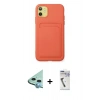 MARSİLYAN™- iPhone 11 Kılıf Vadi Çizgi Prime - Şeffaf Uv Polymer Nano Ekran Koruyucu + Raze Metal Kamera Lens - MI