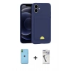 MARSİLYAN™- iPhone 11 Kılıf Vadi Çizgi Prime - Şeffaf Uv Polymer Nano Ekran Koruyucu + Neon Fosforlu Kamera Lens - YL