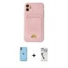 MARSİLYAN™- iPhone 11 Kılıf Vadi Çizgi Prime - Şeffaf Uv Polymer Nano Ekran Koruyucu + Neon Fosforlu Kamera Lens - TU