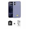 MARSİLYAN™- iPhone 11 Kılıf Vadi Çizgi Prime - Şeffaf Uv Polymer Nano Ekran Koruyucu + PVD Metal Kamera Lens - YL