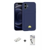 MARSİLYAN™- iPhone 11 Kılıf Vadi Çizgi Prime - Şeffaf Uv Polymer Nano Ekran Koruyucu + Renkli Kamera Lens Koruma Cam - PE