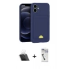 MARSİLYAN™- iPhone 11 Kılıf Vadi Çizgi Prime - Şeffaf Uv Polymer Nano Ekran Koruyucu + Kamera Lens Koruma Cam - SF