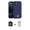 MARSİLYAN™- iPhone 11 Kılıf Vadi Çizgi Prime - Şeffaf Uv Polymer Nano Ekran Koruyucu + PVD Metal Kamera Lens - SH