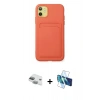 MARSİLYAN™- iPhone 11 Kılıf Vadi Çizgi Prime - Siyah 3D Antistatik Cam Ekran Koruyucu + Pers Alüminyum Kamera Lens - YL