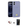 MARSİLYAN™- iPhone 11 Kılıf Vadi Çizgi Prime - Siyah 3D Antistatik Hayalet Cam Ekran Koruyucu + Pers Alüminyum Kamera Lens - KI