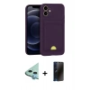 MARSİLYAN™- iPhone 11 Kılıf Vadi Çizgi Prime - Siyah 3D Antistatik Hayalet Cam Ekran Koruyucu + Raze Metal Kamera Lens - MI