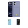 MARSİLYAN™- iPhone 11 Kılıf Vadi Çizgi Prime - Siyah 3D Antistatik Hayalet Cam Ekran Koruyucu + Neon Fosforlu Kamera Lens - YL