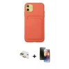 MARSİLYAN™- iPhone 11 Kılıf Vadi Çizgi Prime - Siyah 3D Antistatik Mat Seramik Nano Ekran Koruyucu + Pers Alüminyum Kamera Lens - GD