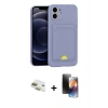MARSİLYAN™- iPhone 11 Kılıf Vadi Çizgi Prime - Siyah 3D Antistatik Mat Seramik Nano Ekran Koruyucu + Pers Alüminyum Kamera Lens - GD