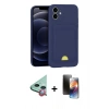 MARSİLYAN™- iPhone 11 Kılıf Vadi Çizgi Prime - Siyah 3D Antistatik Mat Seramik Nano Ekran Koruyucu + Raze Metal Kamera Lens - KI