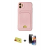 MARSİLYAN™- iPhone 11 Kılıf Vadi Çizgi Prime - Siyah 3D Antistatik Mat Seramik Nano Ekran Koruyucu + Rainbow Kamera Lens Koruma Cam - KI