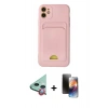 MARSİLYAN™- iPhone 11 Kılıf Vadi Çizgi Prime - Siyah 3D Antistatik Mat Seramik Nano Ekran Koruyucu + Raze Metal Kamera Lens - KI