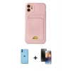 MARSİLYAN™- iPhone 11 Kılıf Vadi Çizgi Prime - Siyah 3D Antistatik Mat Seramik Nano Ekran Koruyucu + Neon Fosforlu Kamera Lens - MI