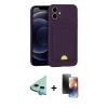MARSİLYAN™- iPhone 11 Kılıf Vadi Çizgi Prime - Siyah 3D Antistatik Mat Seramik Nano Ekran Koruyucu + Raze Metal Kamera Lens - MI