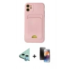 MARSİLYAN™- iPhone 11 Kılıf Vadi Çizgi Prime - Siyah 3D Antistatik Mat Seramik Nano Ekran Koruyucu + Raze Metal Kamera Lens - MI