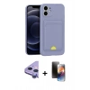 MARSİLYAN™- iPhone 11 Kılıf Vadi Çizgi Prime - Siyah 3D Antistatik Mat Seramik Nano Ekran Koruyucu + Raze Metal Kamera Lens - MR