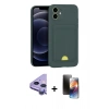 MARSİLYAN™- iPhone 11 Kılıf Vadi Çizgi Prime - Siyah 3D Antistatik Mat Seramik Nano Ekran Koruyucu + Raze Metal Kamera Lens - MR
