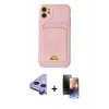 MARSİLYAN™- iPhone 11 Kılıf Vadi Çizgi Prime - Siyah 3D Antistatik Mat Seramik Nano Ekran Koruyucu + Raze Metal Kamera Lens - MR