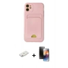 MARSİLYAN™- iPhone 11 Kılıf Vadi Çizgi Prime - Siyah 3D Antistatik Mat Seramik Nano Ekran Koruyucu + Renkli Kamera Lens Koruma Cam - PE