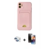 MARSİLYAN™- iPhone 11 Kılıf Vadi Çizgi Prime - Siyah 3D Antistatik Mat Seramik Nano Ekran Koruyucu + Pers Alüminyum Kamera Lens - GI
