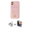 MARSİLYAN™- iPhone 11 Kılıf Vadi Çizgi Prime - Siyah 3D Antistatik Mat Seramik Nano Ekran Koruyucu + Raze Metal Kamera Lens - GS