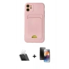 MARSİLYAN™- iPhone 11 Kılıf Vadi Çizgi Prime - Siyah 3D Antistatik Mat Seramik Nano Ekran Koruyucu + Kamera Lens Koruma Cam - SF