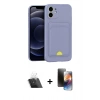 MARSİLYAN™- iPhone 11 Kılıf Vadi Çizgi Prime - Siyah 3D Antistatik Mat Seramik Nano Ekran Koruyucu + Kamera Lens Koruma Cam - SF