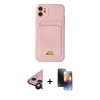 MARSİLYAN™- iPhone 11 Kılıf Vadi Çizgi Prime - Siyah 3D Antistatik Mat Seramik Nano Ekran Koruyucu + Raze Metal Kamera Lens - SH