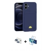 MARSİLYAN™- iPhone 11 Kılıf Vadi Çizgi Prime - Siyah 3D Antistatik Seramik Nano Ekran Koruyucu + Pers Alüminyum Kamera Lens - LT