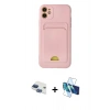 MARSİLYAN™- iPhone 11 Kılıf Vadi Çizgi Prime - Siyah 3D Antistatik Seramik Nano Ekran Koruyucu + Pers Alüminyum Kamera Lens - LT