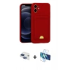 MARSİLYAN™- iPhone 11 Kılıf Vadi Çizgi Prime - Siyah 3D Antistatik Seramik Nano Ekran Koruyucu + Pers Alüminyum Kamera Lens - LT