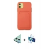 MARSİLYAN™- iPhone 11 Kılıf Vadi Çizgi Prime - Siyah 3D Antistatik Seramik Nano Ekran Koruyucu + Raze Metal Kamera Lens - MI