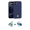 MARSİLYAN™- iPhone 11 Kılıf Vadi Çizgi Prime - Siyah 3D Antistatik Seramik Nano Ekran Koruyucu + Raze Metal Kamera Lens - MI