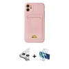 MARSİLYAN™- iPhone 11 Kılıf Vadi Çizgi Prime - Siyah 3D Antistatik Seramik Nano Ekran Koruyucu + Raze Metal Kamera Lens - GS