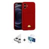 MARSİLYAN™- iPhone 11 Kılıf Vadi Çizgi Prime - Siyah 3D Antistatik Seramik Nano Ekran Koruyucu + Raze Metal Kamera Lens - GS