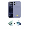 MARSİLYAN™- iPhone 11 Kılıf Vadi Çizgi Prime - Siyah 3D Antistatik Seramik Nano Ekran Koruyucu + Raze Metal Kamera Lens - MI