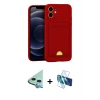 MARSİLYAN™- iPhone 11 Kılıf Vadi Çizgi Prime - Siyah 3D Antistatik Seramik Nano Ekran Koruyucu + Raze Metal Kamera Lens - MI