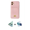 MARSİLYAN™- iPhone 11 Kılıf Vadi Çizgi Prime - Siyah 3D Antistatik Seramik Nano Ekran Koruyucu + Raze Metal Kamera Lens - MI