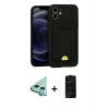 MARSİLYAN™- iPhone 11 Kılıf Vadi Çizgi Prime - Siyah 6D Antistatik Mat Seramik Hayalet Nano Ekran Koruyucu + Raze Metal Kamera Lens - MI