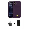 MARSİLYAN™- iPhone 11 Kılıf Vadi Çizgi Prime - Siyah 6D Antistatik Mat Seramik Hayalet Nano Ekran Koruyucu + Kamera Lens Koruma Cam - SF